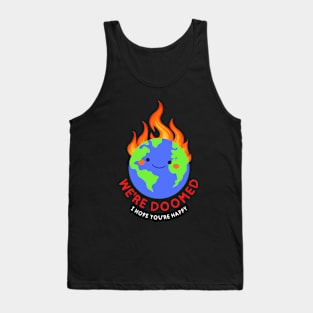 Doomed Shirt Planet Earth Pollution Greta Climate Change Shirt SOS Help Climate Strike Shirt Nature Future Natural Environment Cute Funny Gift Idea Tank Top